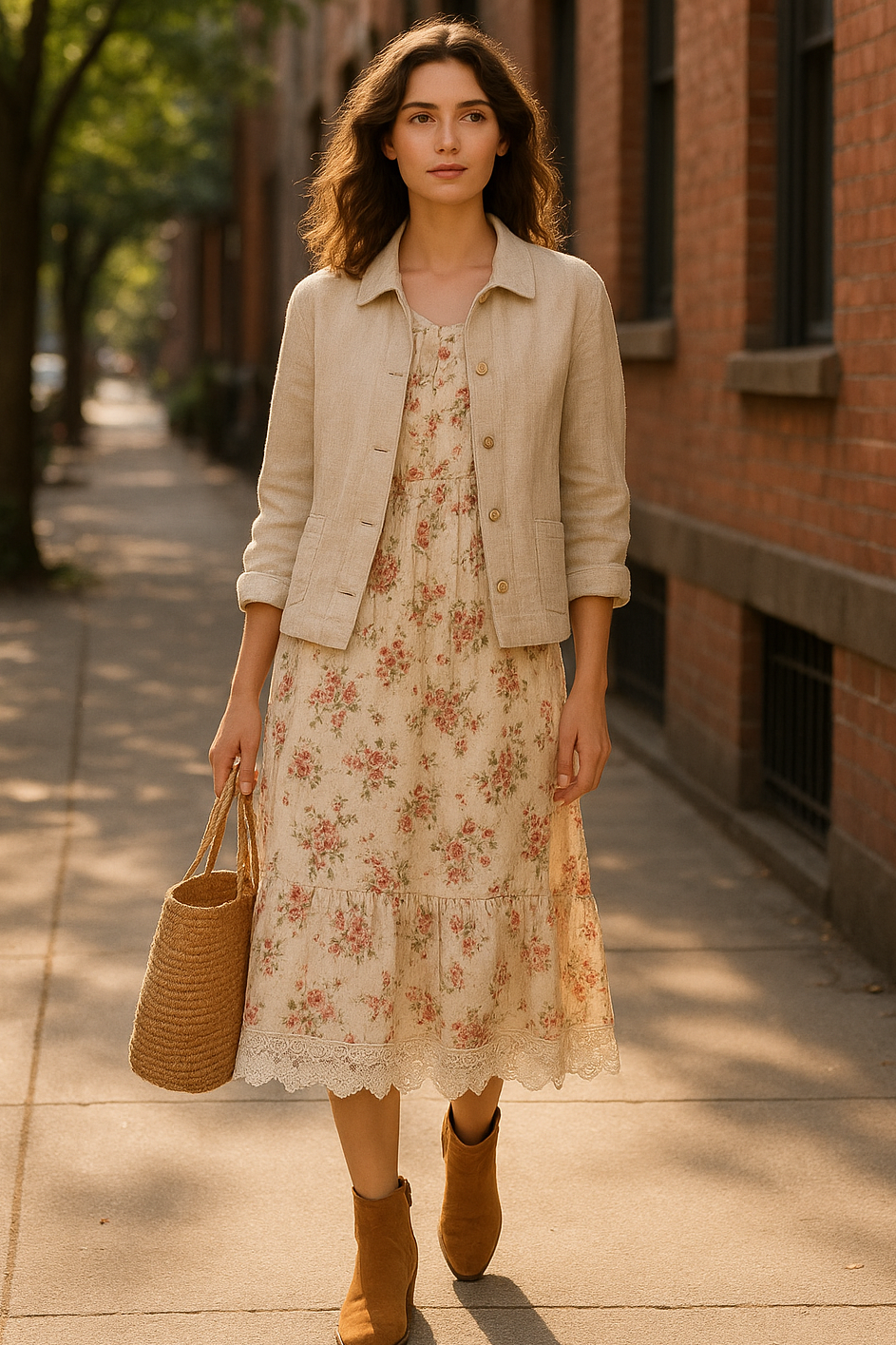 Floral Meadow Lace Dress